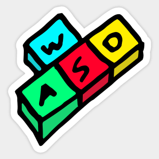 WASD buttons Sticker